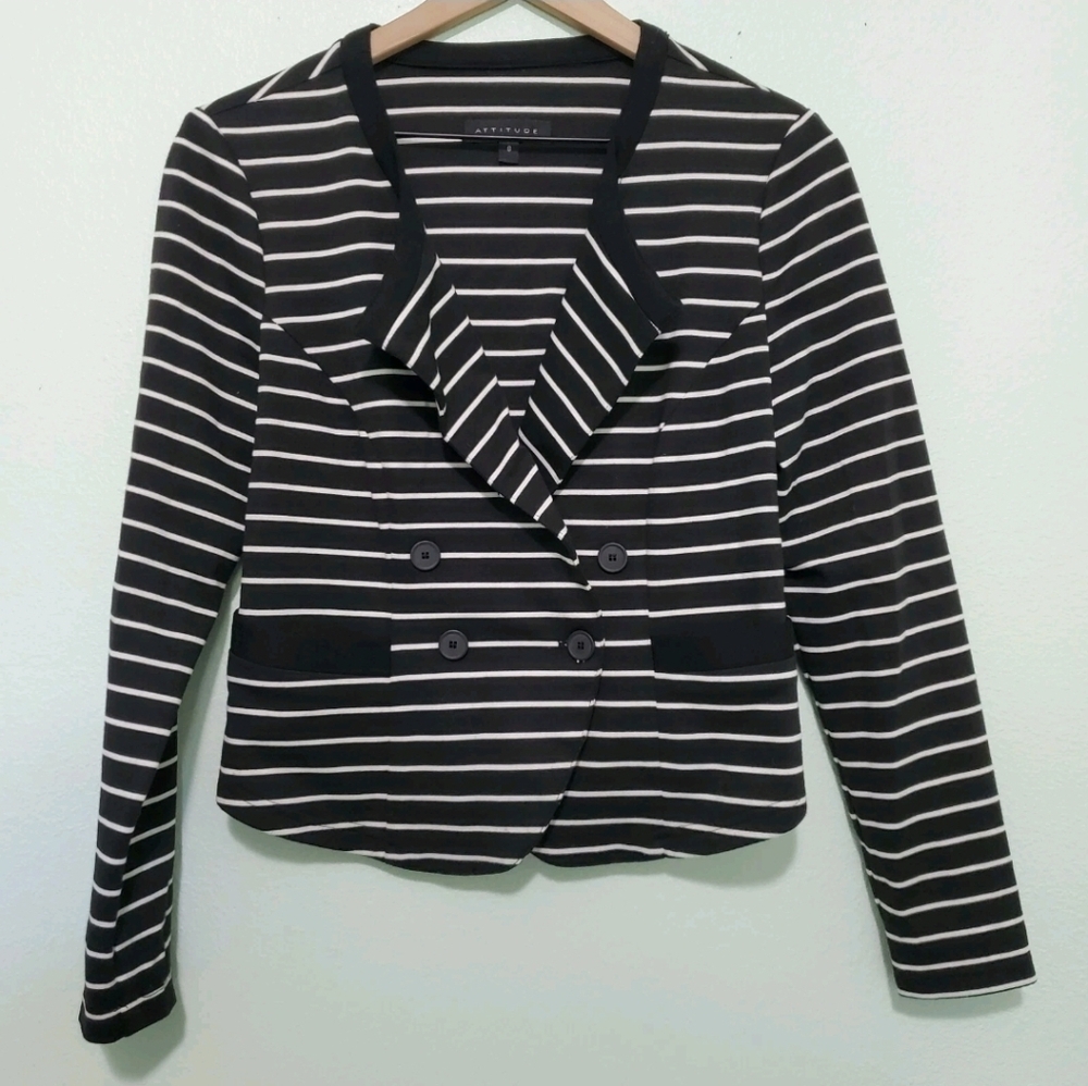 Attitude • Striped Blazer‎
